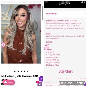 CSC Mulholland Lace Front Wig - Latte Blonde